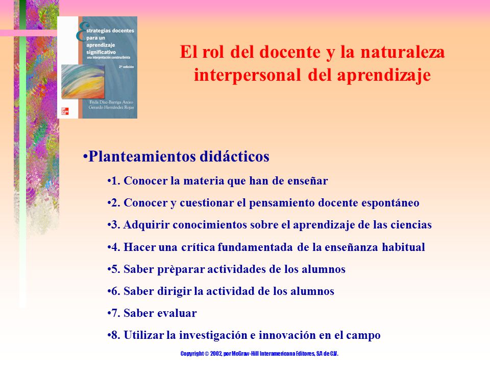 El rol del docente y la naturaleza interpersonal del aprendizaje