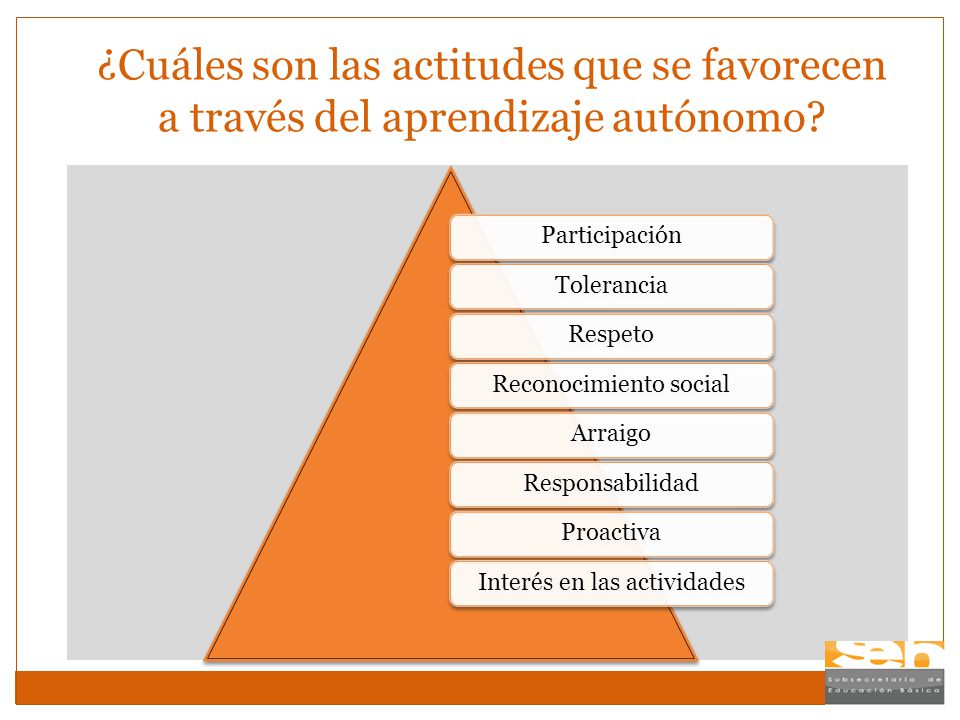 ¿Cuáles son las actitudes que se favorecen a través del aprendizaje autónomo