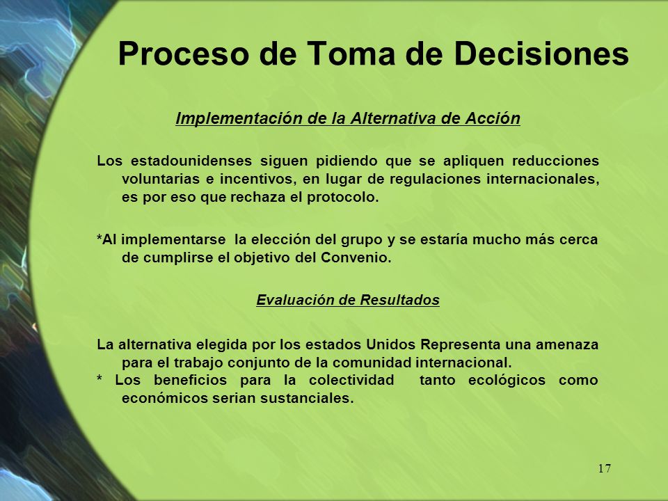 Proceso de Toma de Decisiones