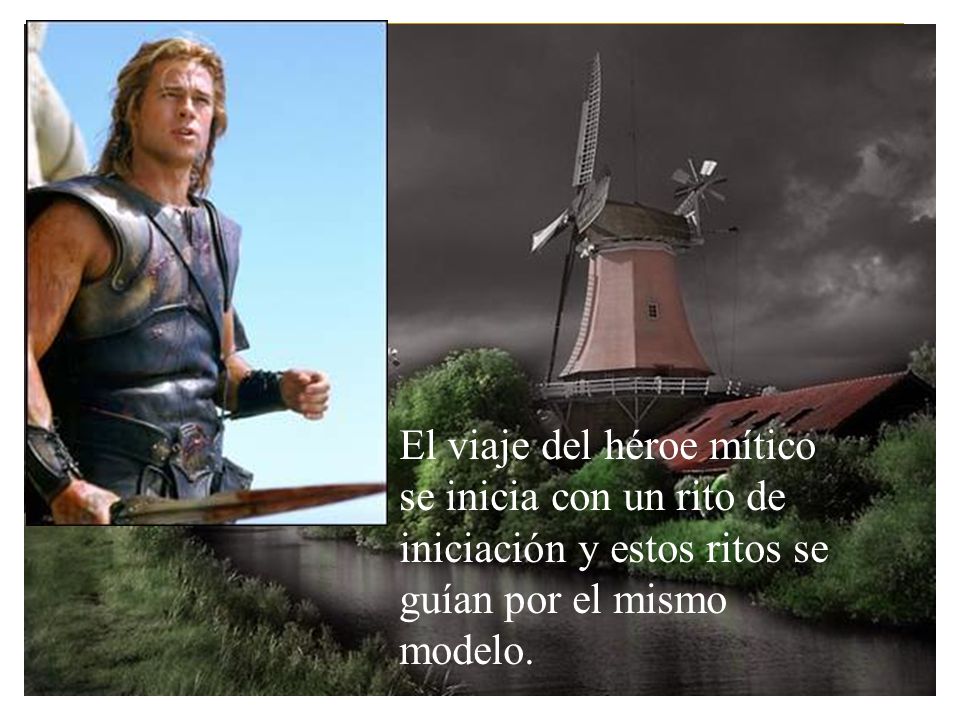 El viaje del héroe mítico se inicia con un rito de iniciación y estos ritos se guían por el mismo modelo.