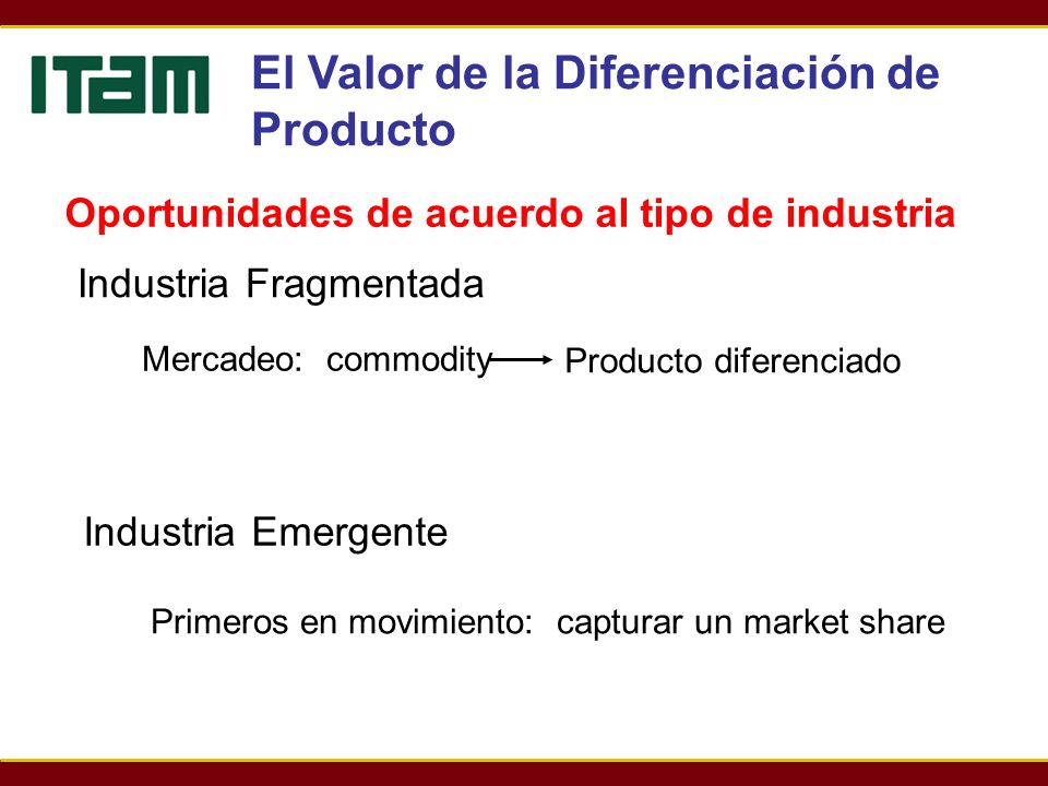 El Valor de la Diferenciación de Producto