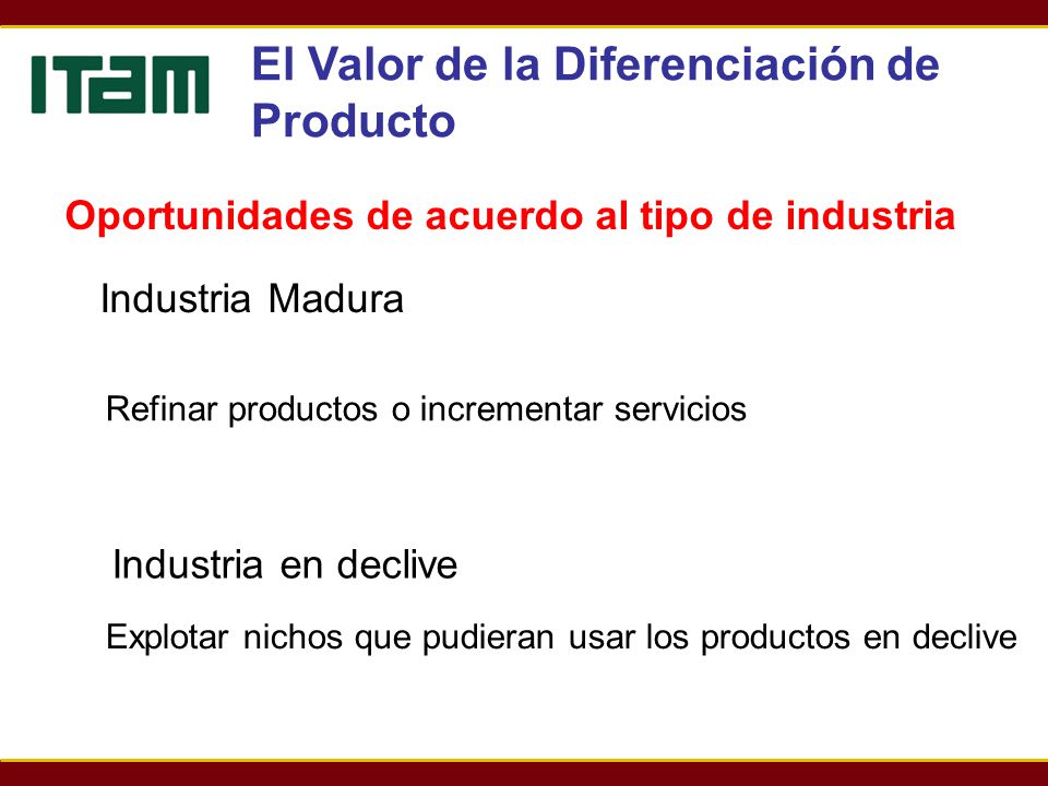 El Valor de la Diferenciación de Producto