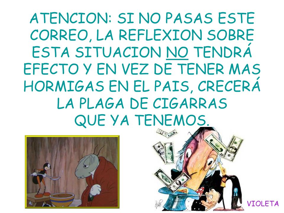 ATENCION: SI NO PASAS ESTE CORREO, LA REFLEXION SOBRE