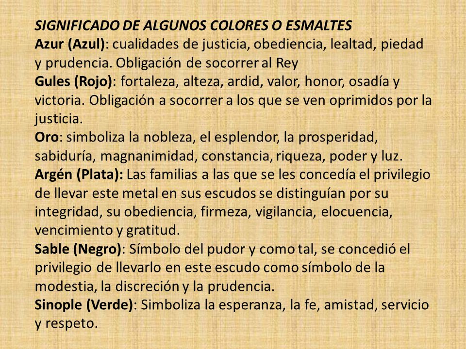 SIGNIFICADO DE ALGUNOS COLORES O ESMALTES