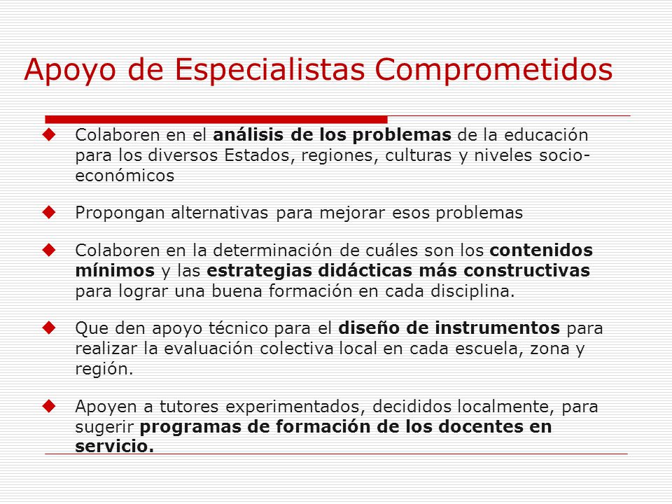 Apoyo de Especialistas Comprometidos