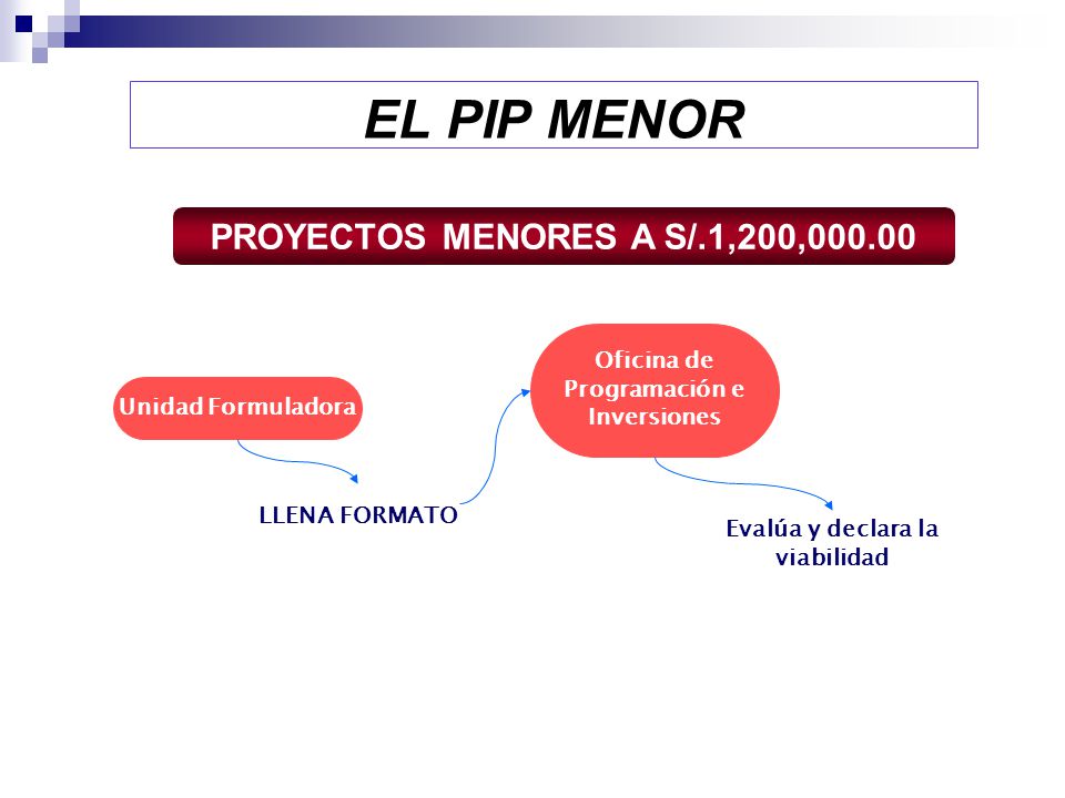 Oficina de Programación e Inversiones Evalúa y declara la viabilidad