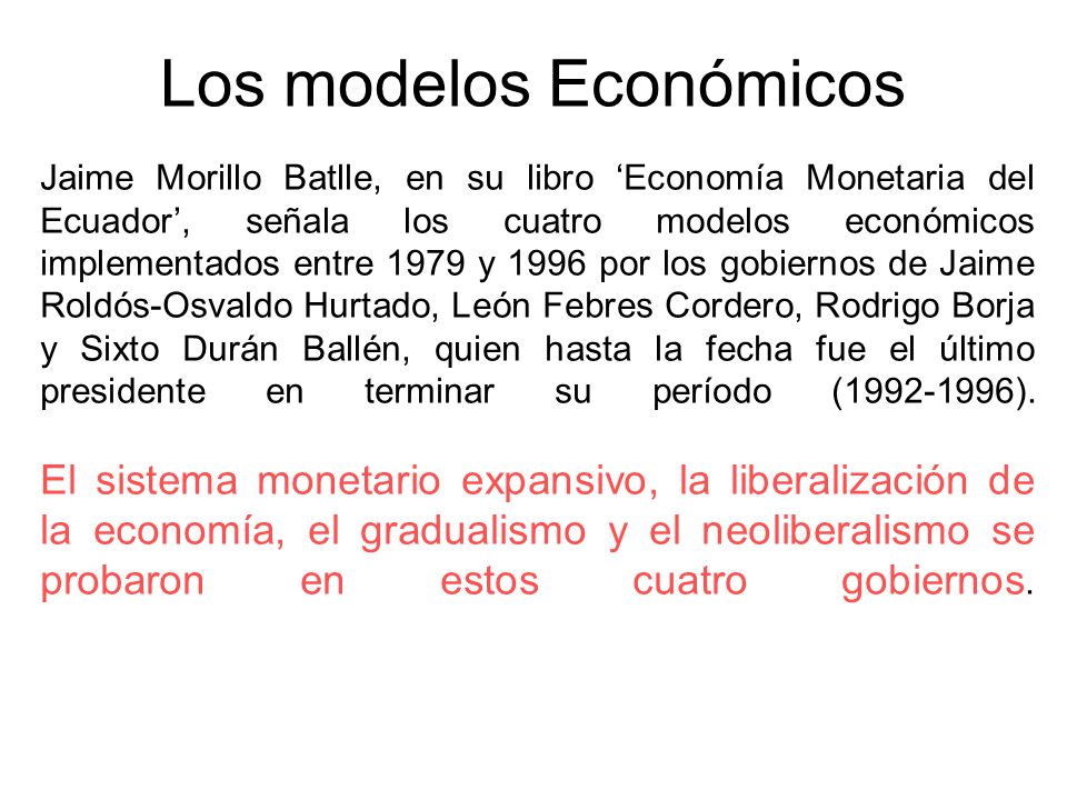 La Economía Ecuatoriana en los últimos 30 años - ppt descargar