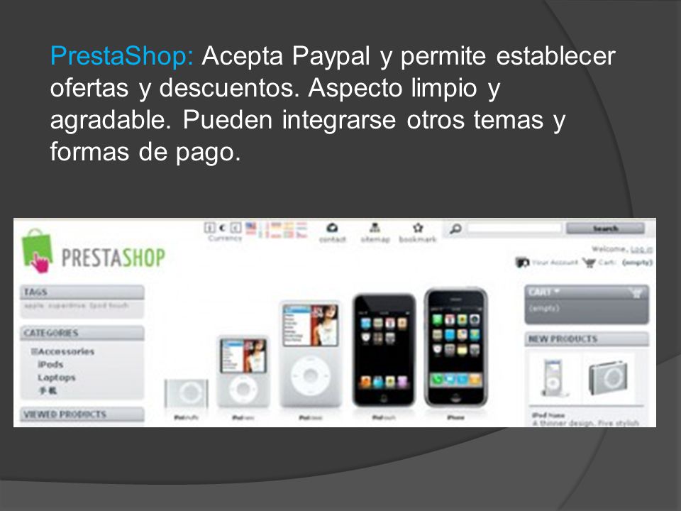 PrestaShop: Acepta Paypal y permite establecer ofertas y descuentos