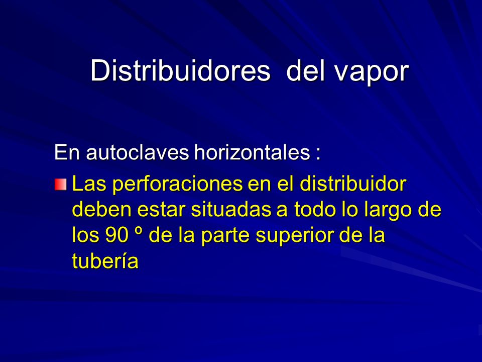 Distribuidores del vapor