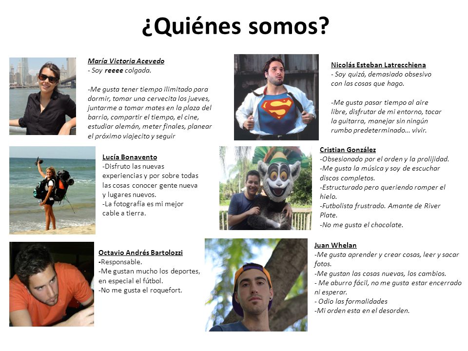 ¿Quiénes somos María Victoria Acevedo - Soy reeee colgada.