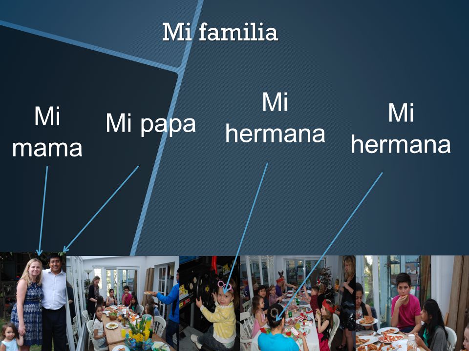 Mi familia Mi hermana Mi hermana Mi mama Mi papa