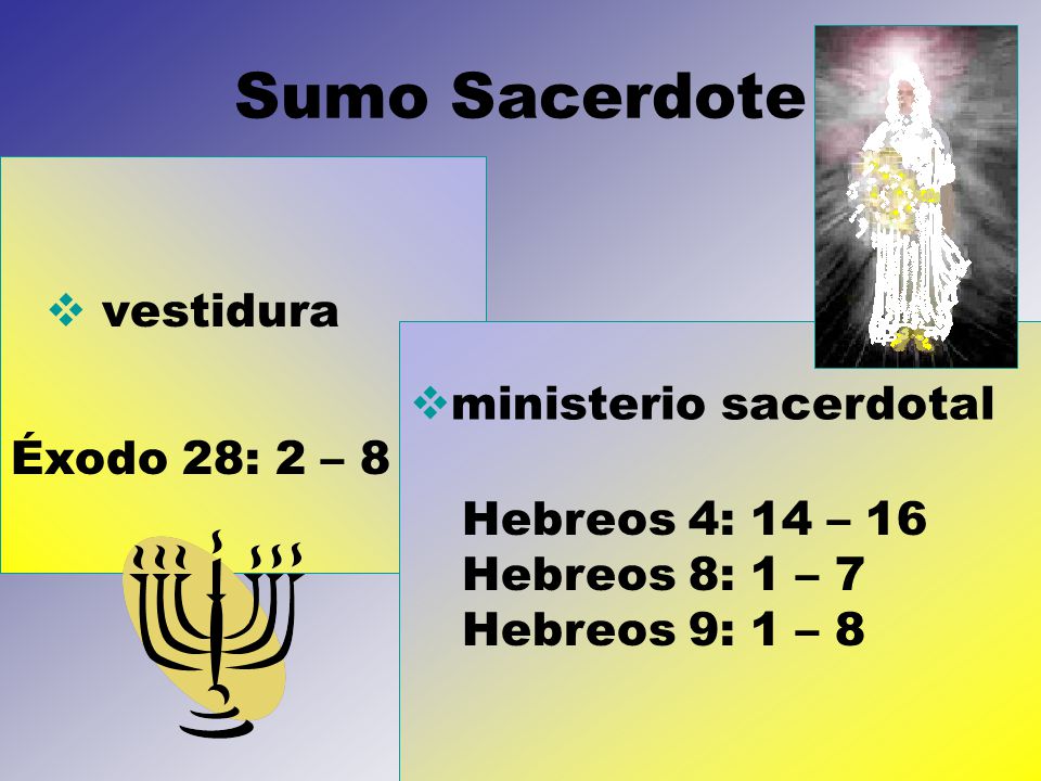 Sumo Sacerdote vestidura ministerio sacerdotal Éxodo 28: 2 – 8