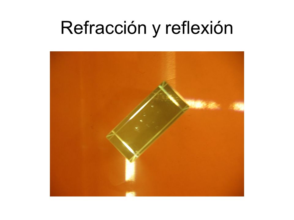 Refracción y reflexión