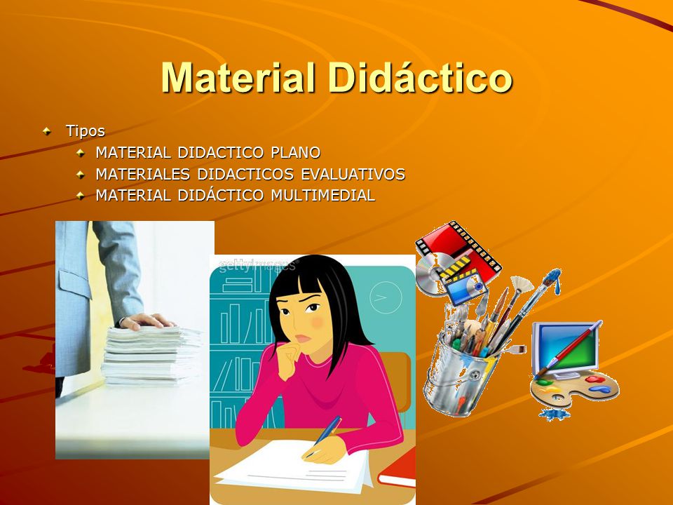 Material Didáctico Tipos MATERIAL DIDACTICO PLANO