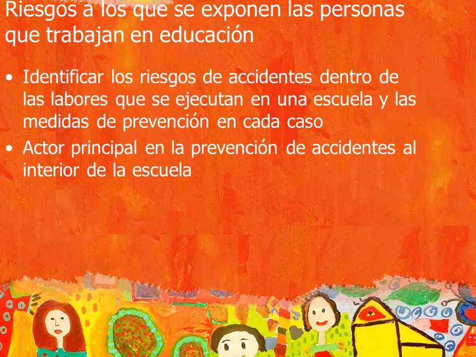Riesgos a los que se exponen las personas que trabajan en educación