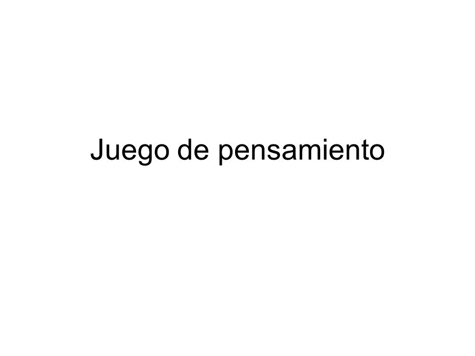 Juego de pensamiento