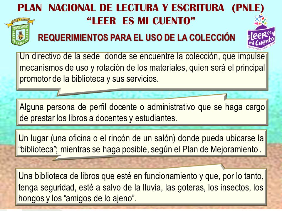 REQUERIMIENTOS PARA EL USO DE LA COLECCIÓN