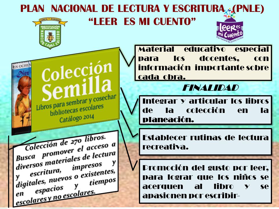 PLAN NACIONAL DE LECTURA Y ESCRITURA (PNLE) LEER ES MI CUENTO