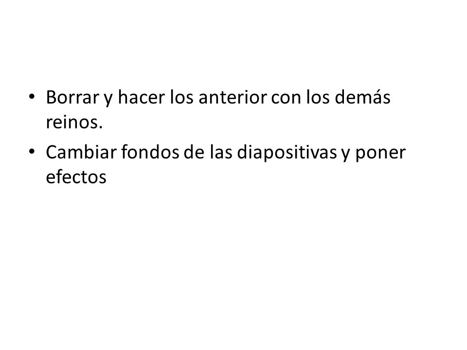 Borrar y hacer los anterior con los demás reinos.