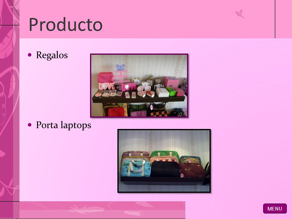 MENU Producto Regalos Porta laptops