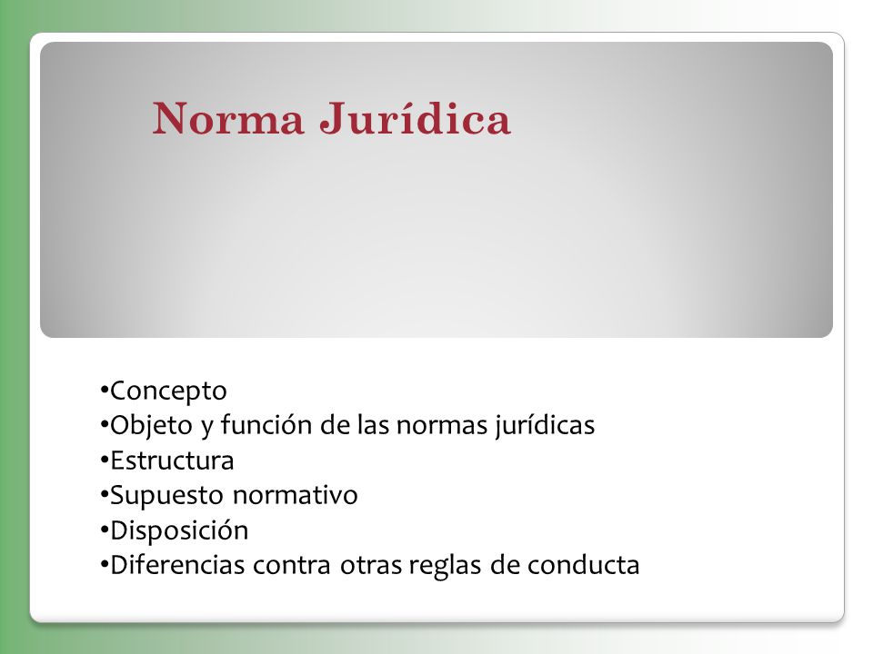Norma Jurídica Concepto Objeto y función de las normas jurídicas