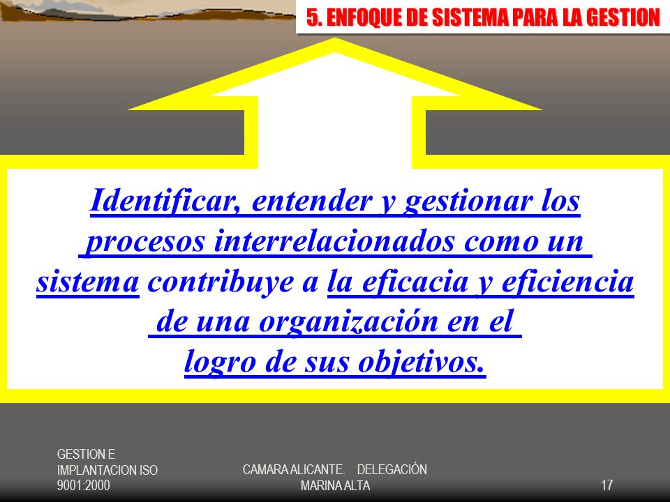 5. ENFOQUE DE SISTEMA PARA LA GESTION