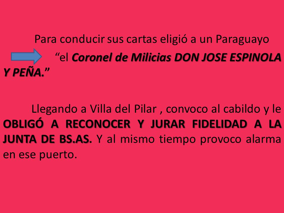 el Coronel de Milicias DON JOSE ESPINOLA Y PEÑA.