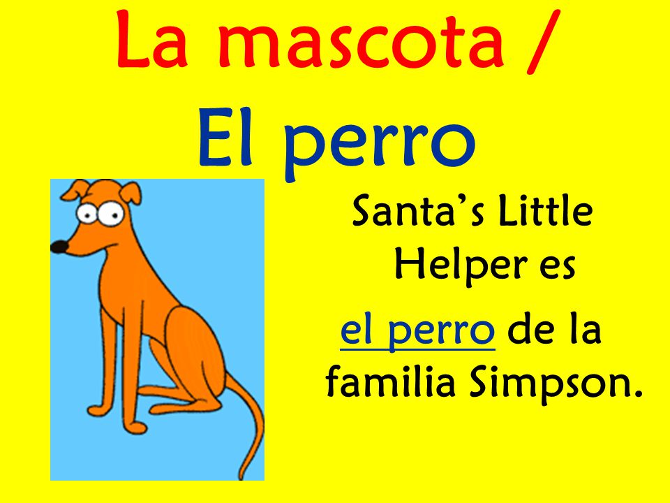 Santa’s Little Helper es el perro de la familia Simpson.