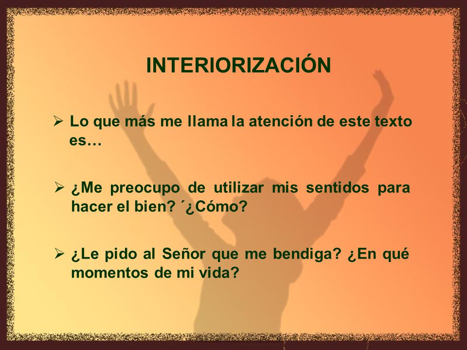 INTERIORIZACIÓN Lo que más me llama la atención de este texto es…