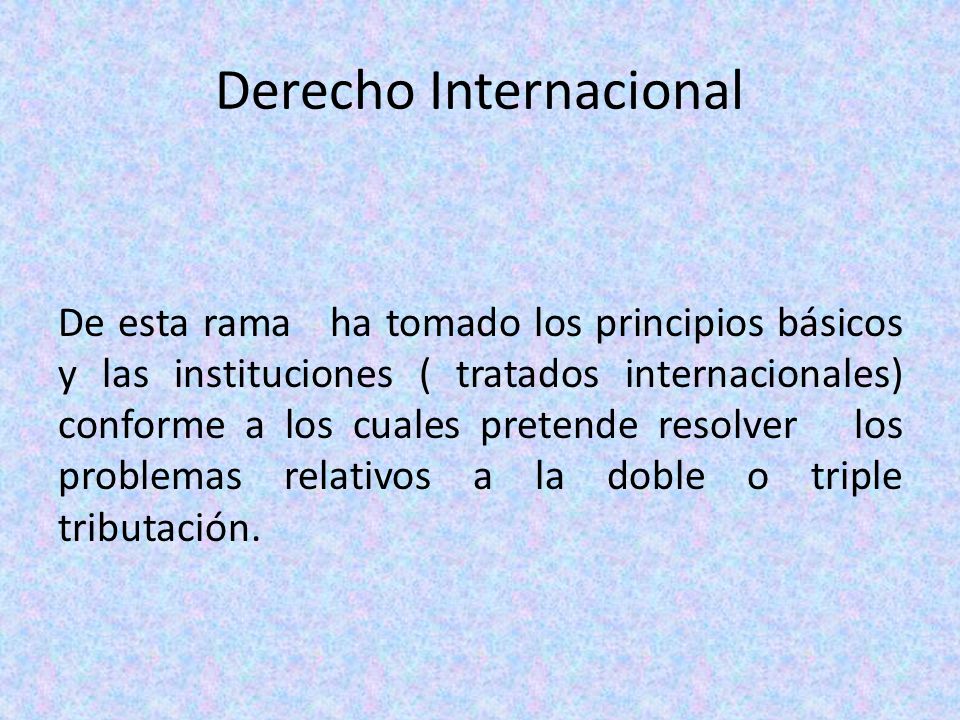 Derecho Internacional