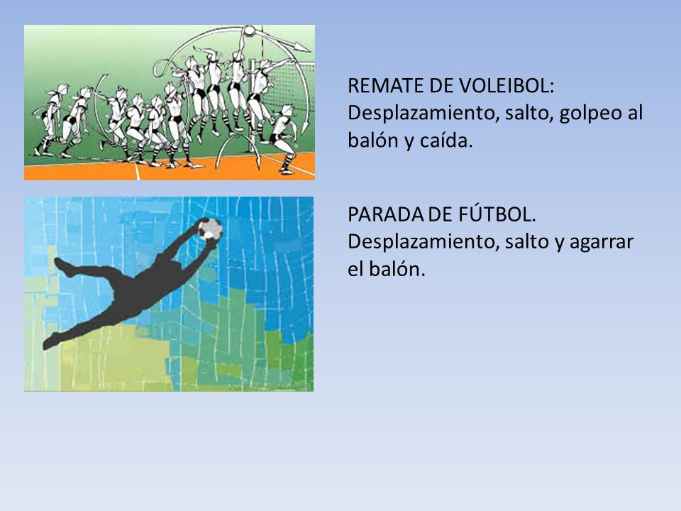 REMATE DE VOLEIBOL: Desplazamiento, salto, golpeo al balón y caída.