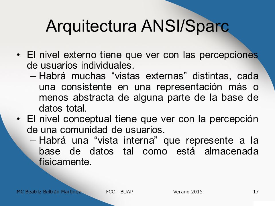 Arquitectura ANSI/Sparc