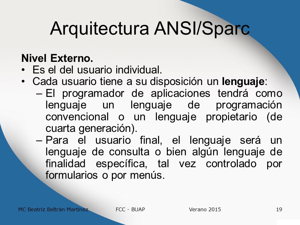 Arquitectura ANSI/Sparc