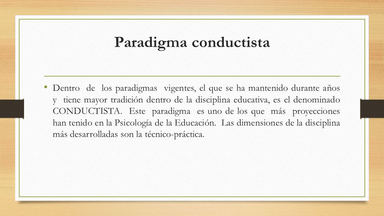 Conductismo en la educación - ppt video online descargar