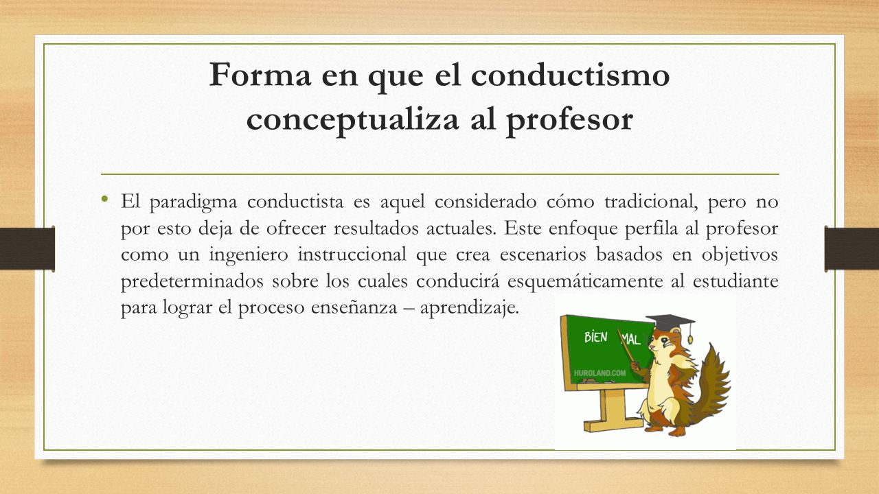 Conductismo en la educación - ppt video online descargar