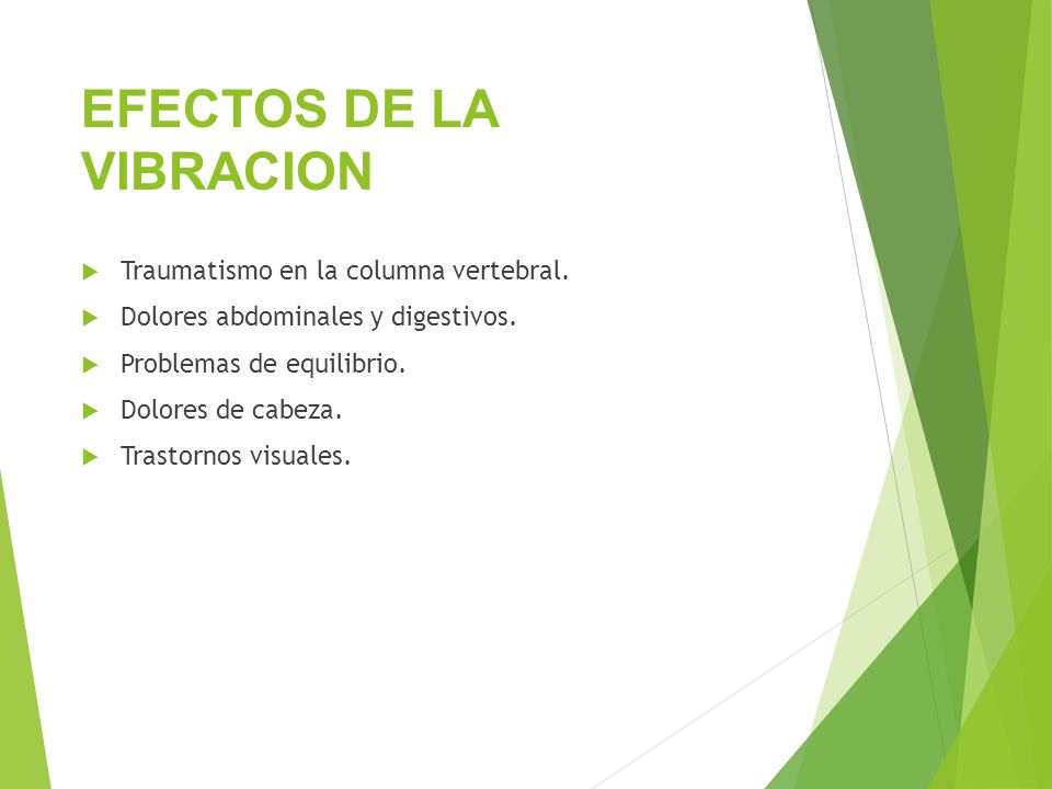 EFECTOS DE LA VIBRACION