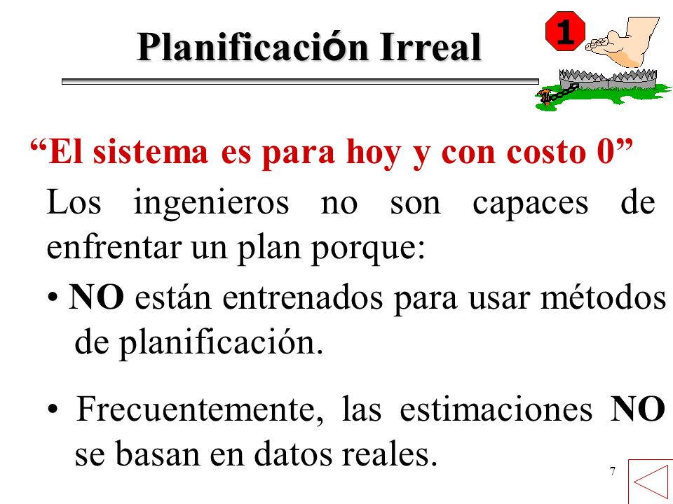 Planificación Irreal El sistema es para hoy y con costo 0