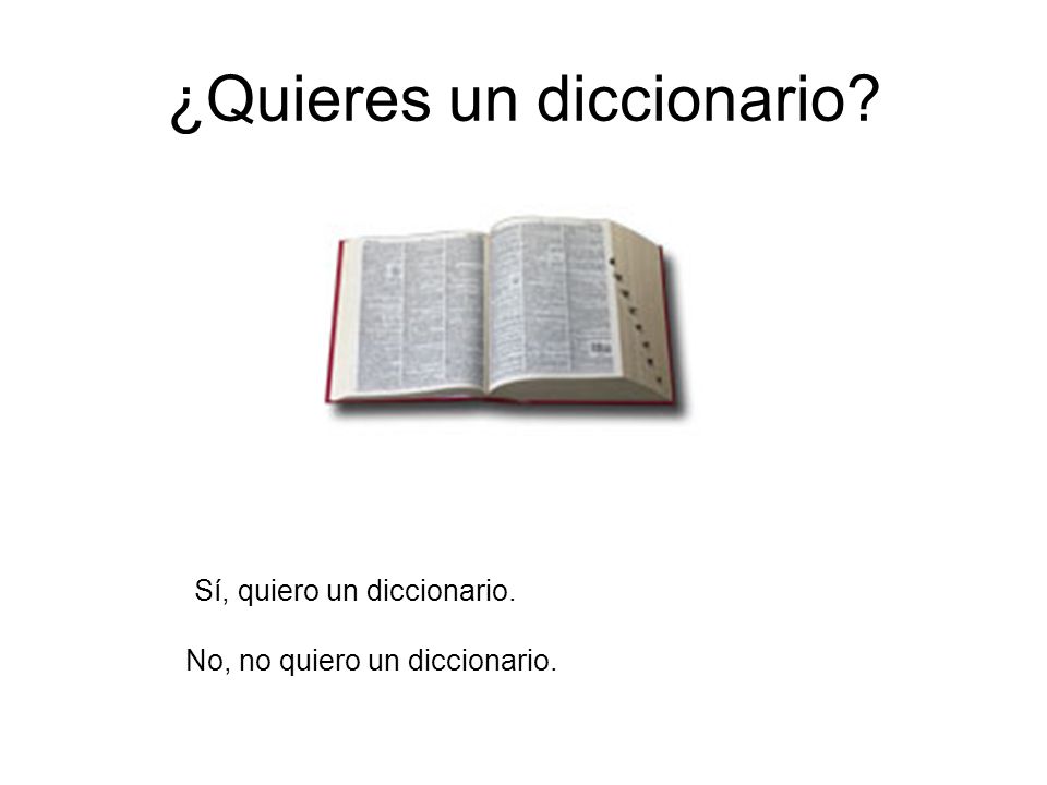 ¿Quieres un diccionario