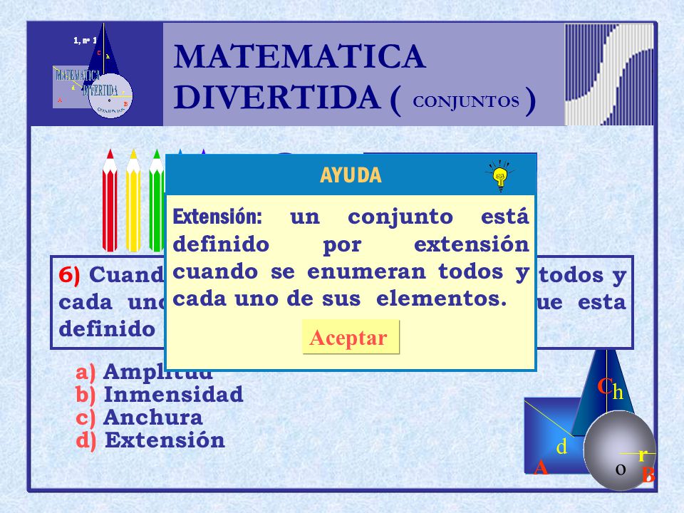 MATEMATICA DIVERTIDA ( ) h r o A B C d a b c