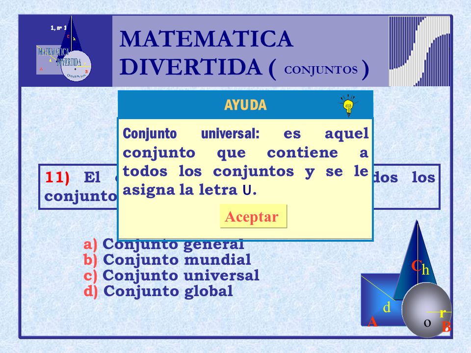 MATEMATICA DIVERTIDA ( ) h r o A B C d