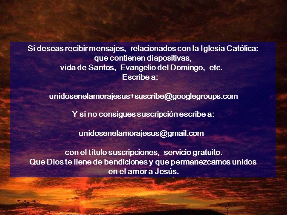 Si deseas recibir mensajes, relacionados con la Iglesia Católica:
