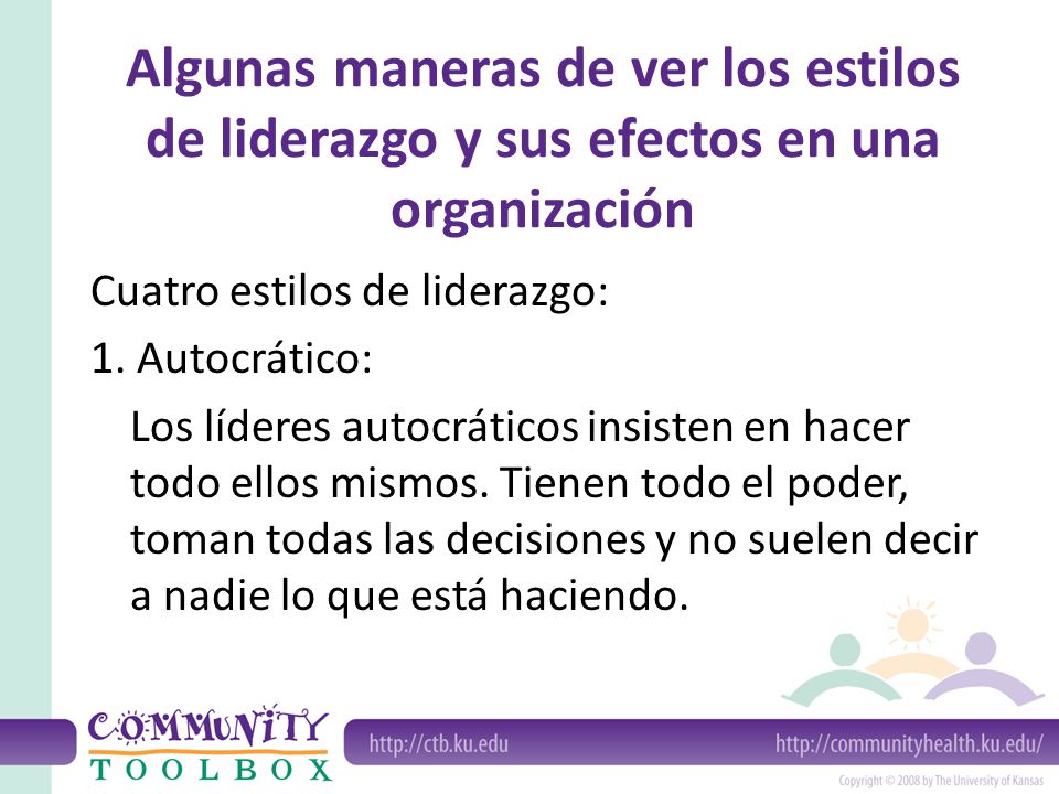 Algunas maneras de ver los estilos de liderazgo y sus efectos en una organización