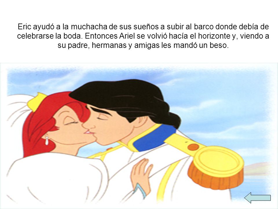 Eric ayudó a la muchacha de sus sueños a subir al barco donde debía de celebrarse la boda.