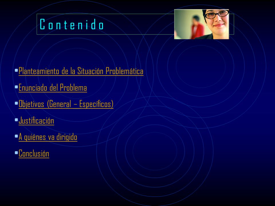 C o n t e n i d o Planteamiento de la Situación Problemática