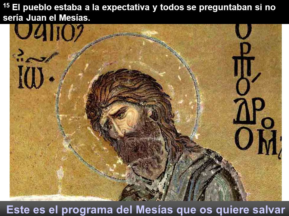 Este es el programa del Mesías que os quiere salvar
