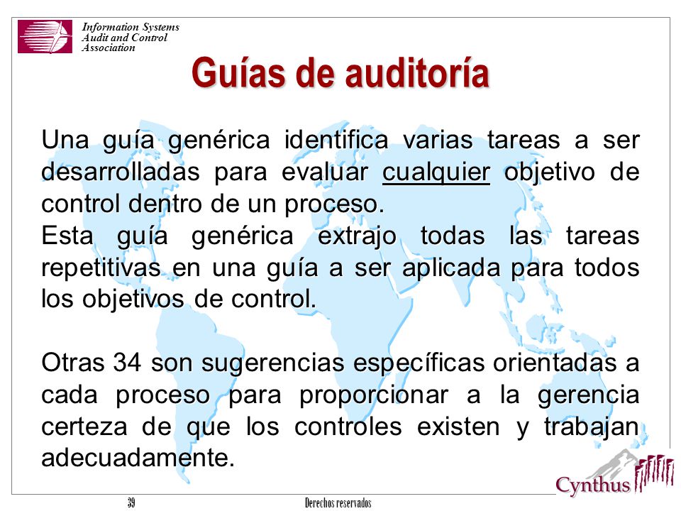 Information Systems Audit and Control. Association. Guías de auditoría.