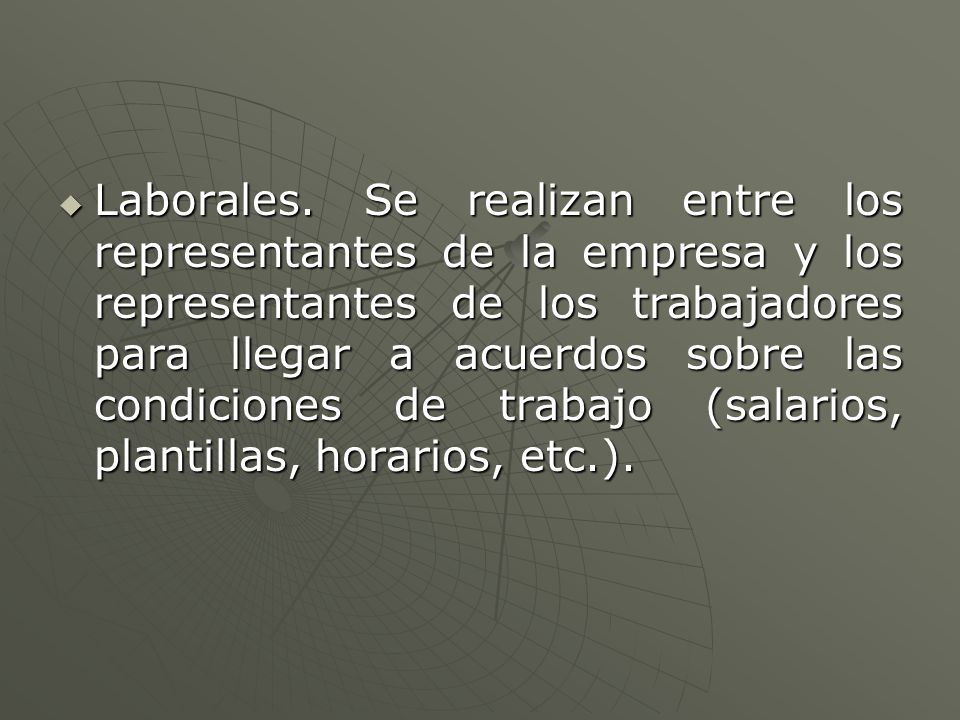 Laborales.