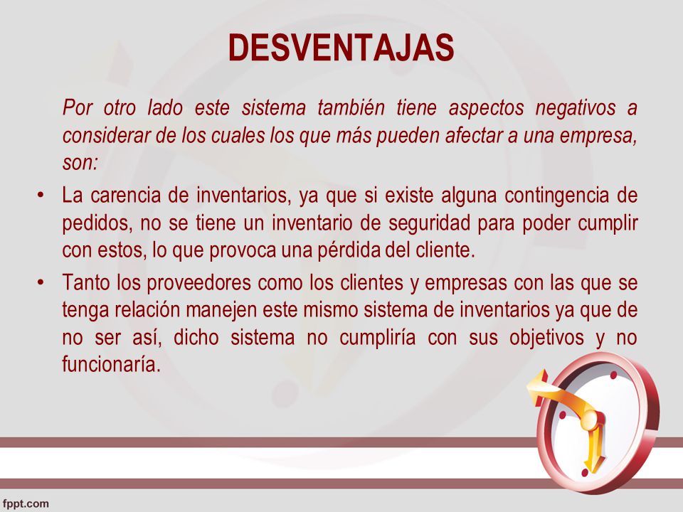 DESVENTAJAS Por otro lado este sistema también tiene aspectos negativos a considerar de los cuales los que más pueden afectar a una empresa, son: