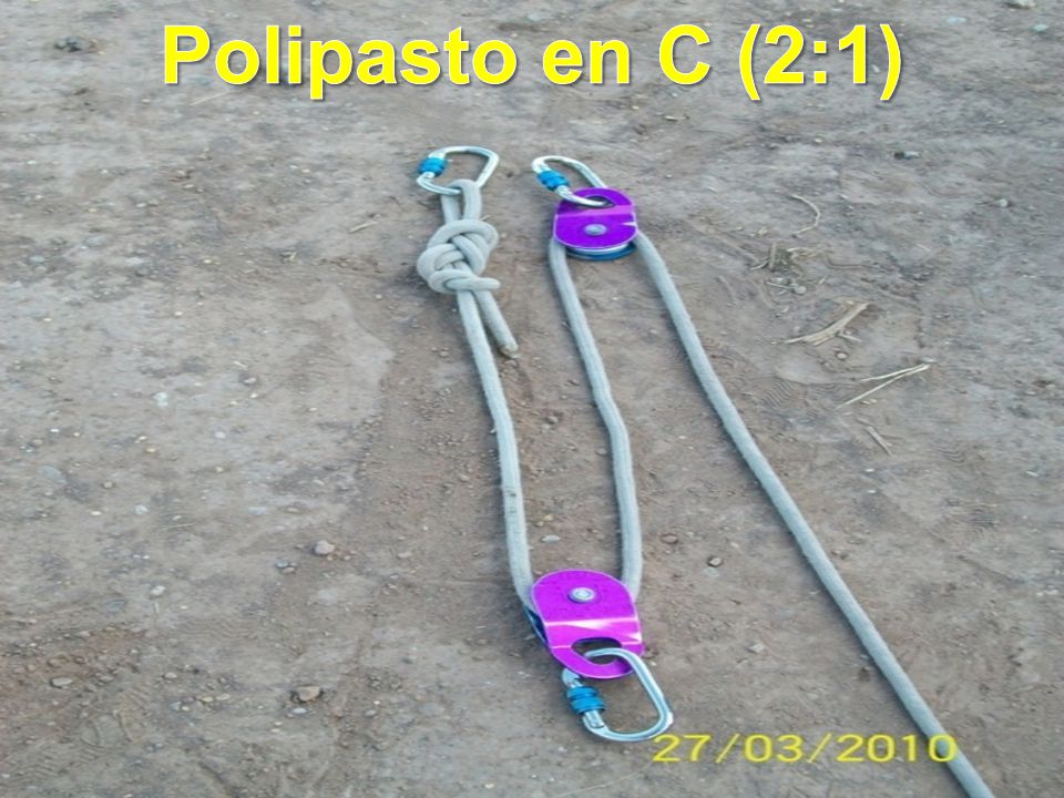 Polipasto en C (2:1)