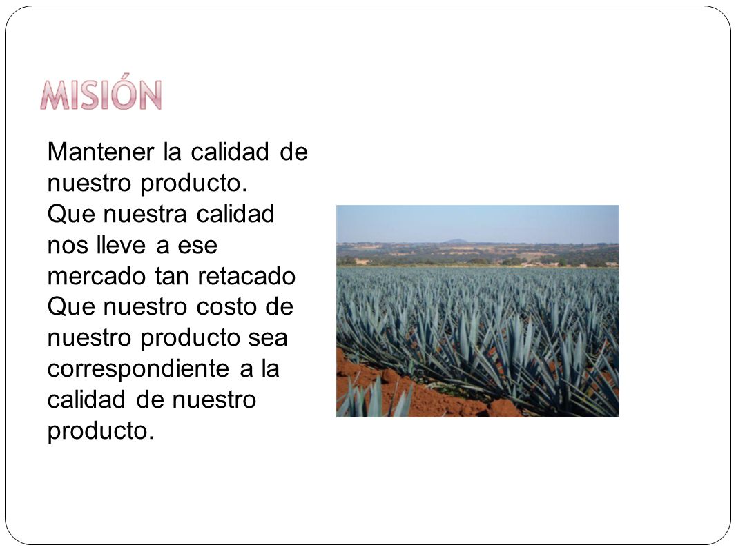 Mantener la calidad de nuestro producto.
